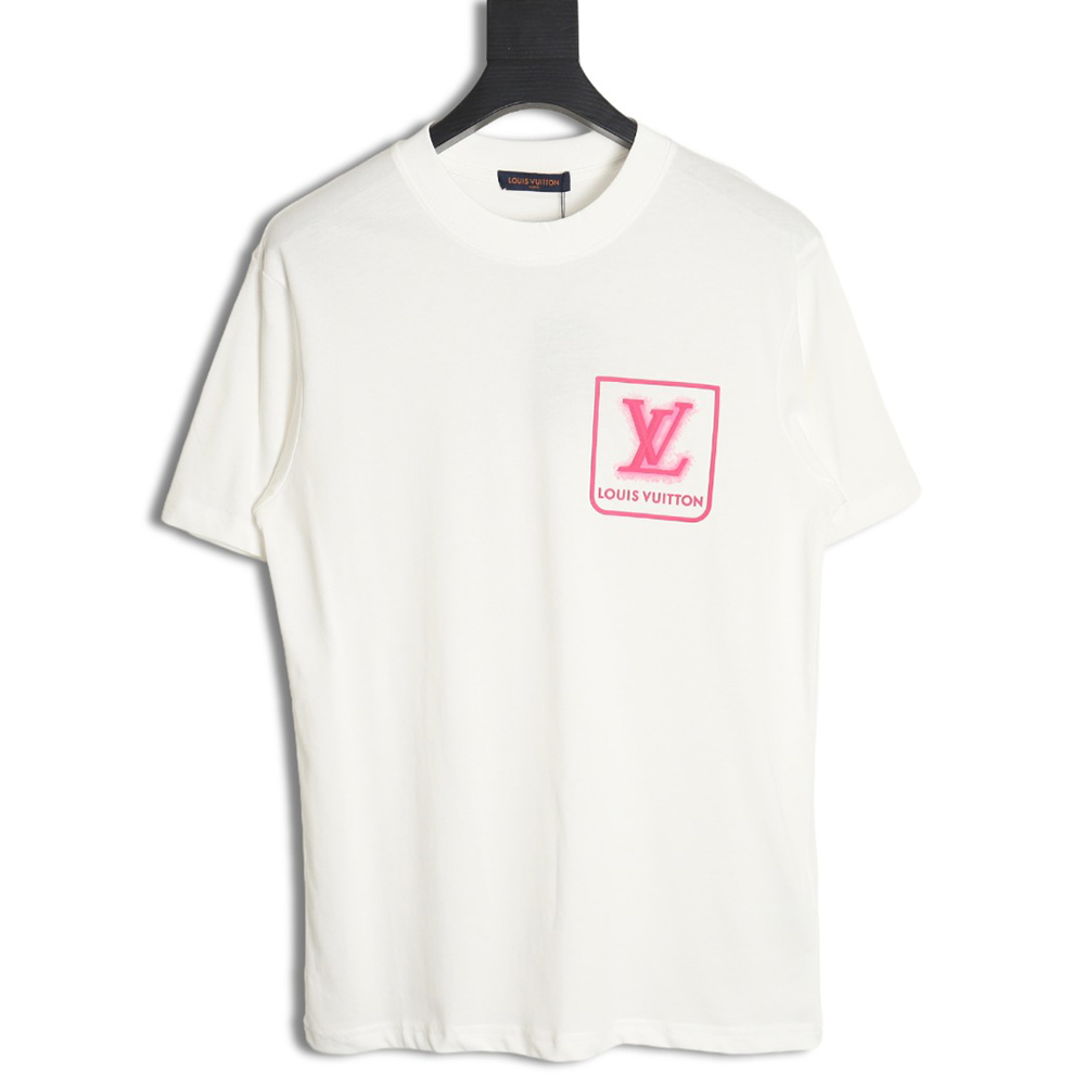 Louis Vuitton fake pocket 3d letter short sleeve