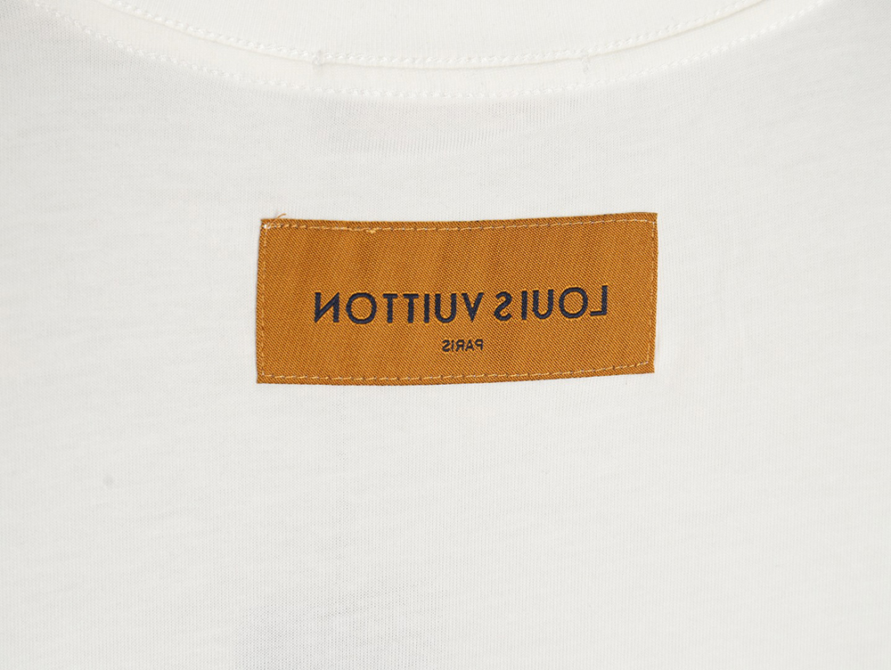 Louis Vuitton fake pocket 3d letter short sleeve