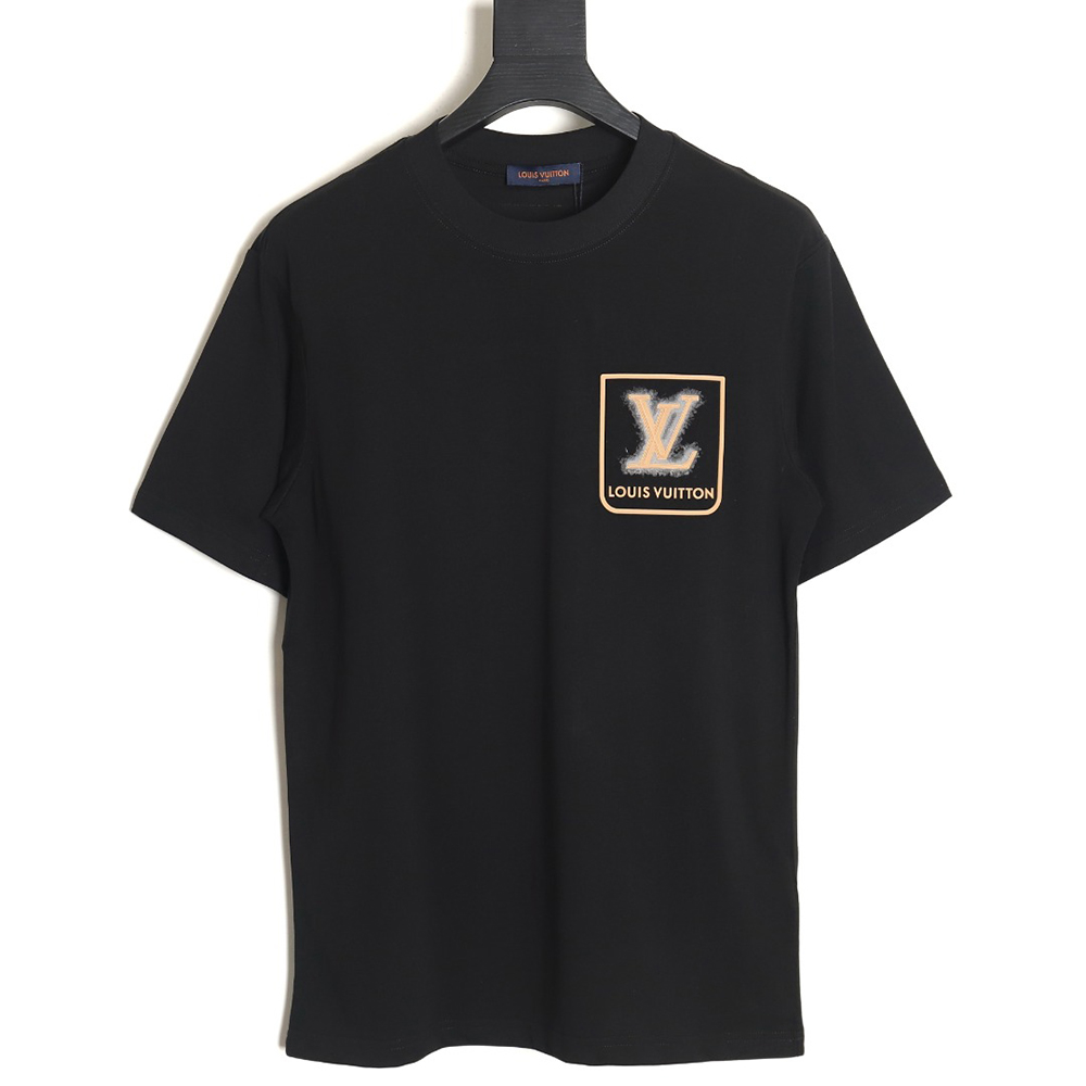 Louis Vuitton fake pocket 3d letter short sleeve