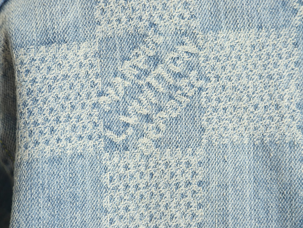 Louis Vuitton 24SS Checkerboard Collarless Denim Shirt Jacket