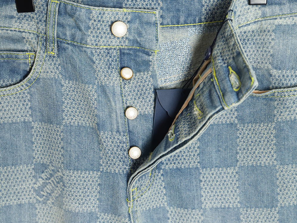 Louis Vuitton 24SS Checkerboard Denim Pants
