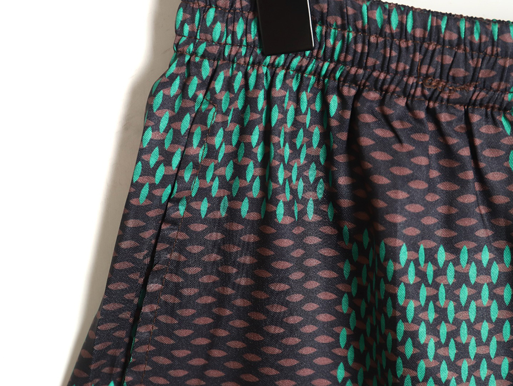 Louis Vuitton Large Checkerboard Silk Shorts