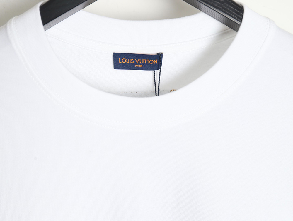 Louis Vuitton 24ss heavy embroidered logo short sleeve