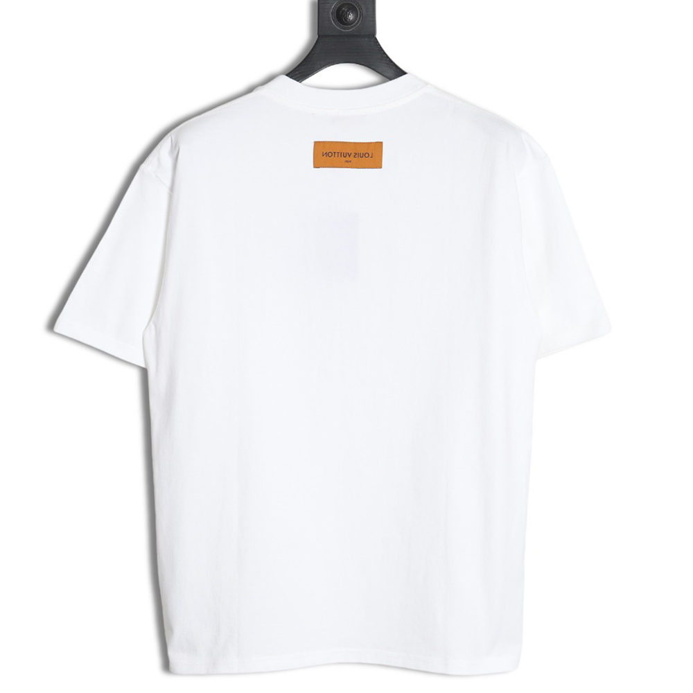 Louis Vuitton 24ss heavy embroidered logo short sleeve