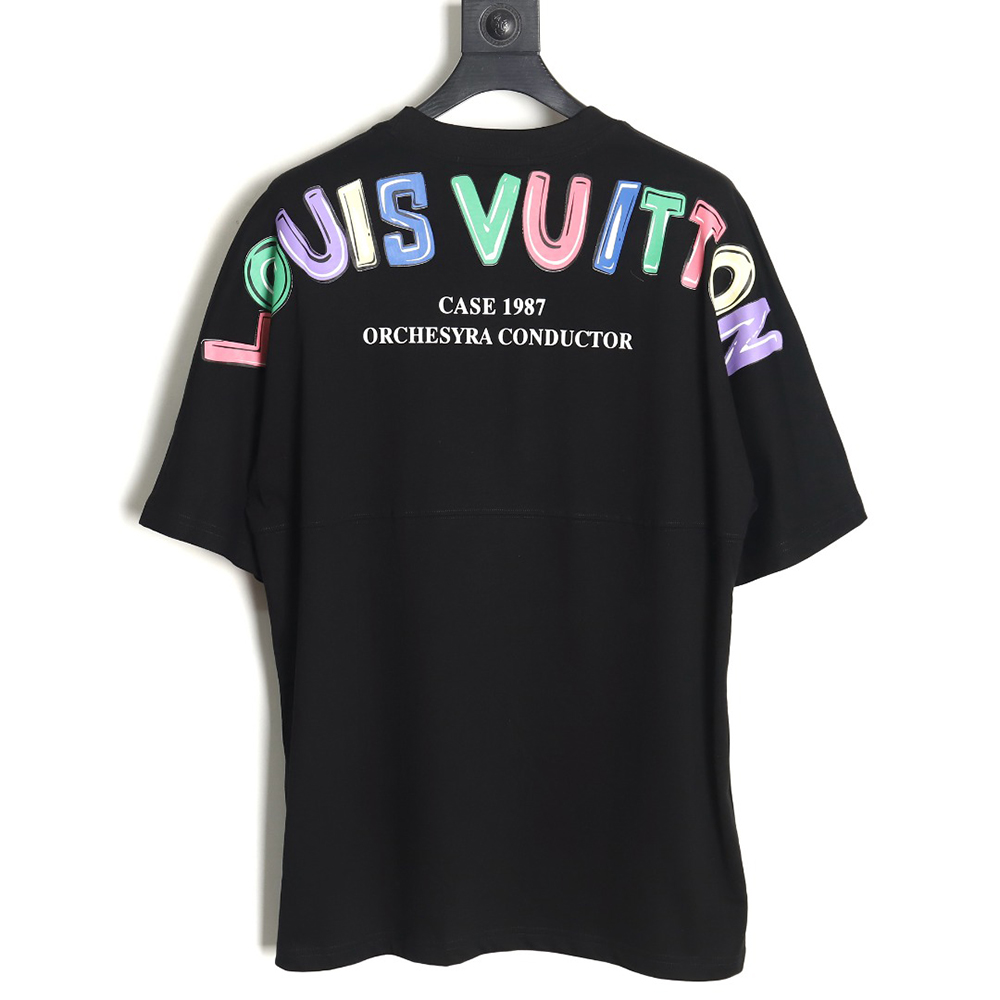 Louis Vuitton 24SS colorful letter logo print short-sleeved T-shirt