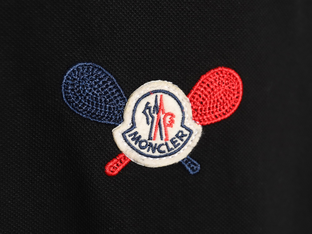 Moncler table tennis racket short-sleeved polo shirt