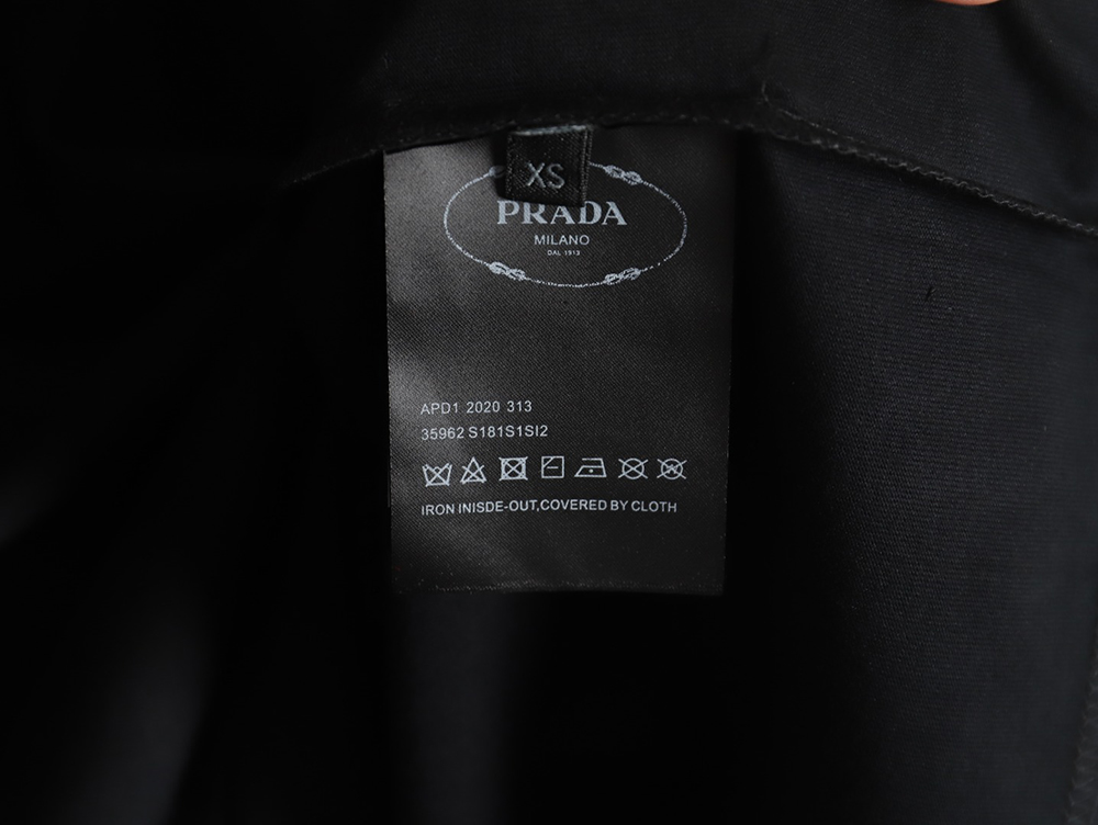 Prada 3D logo embroidered short-sleeved T-shirt