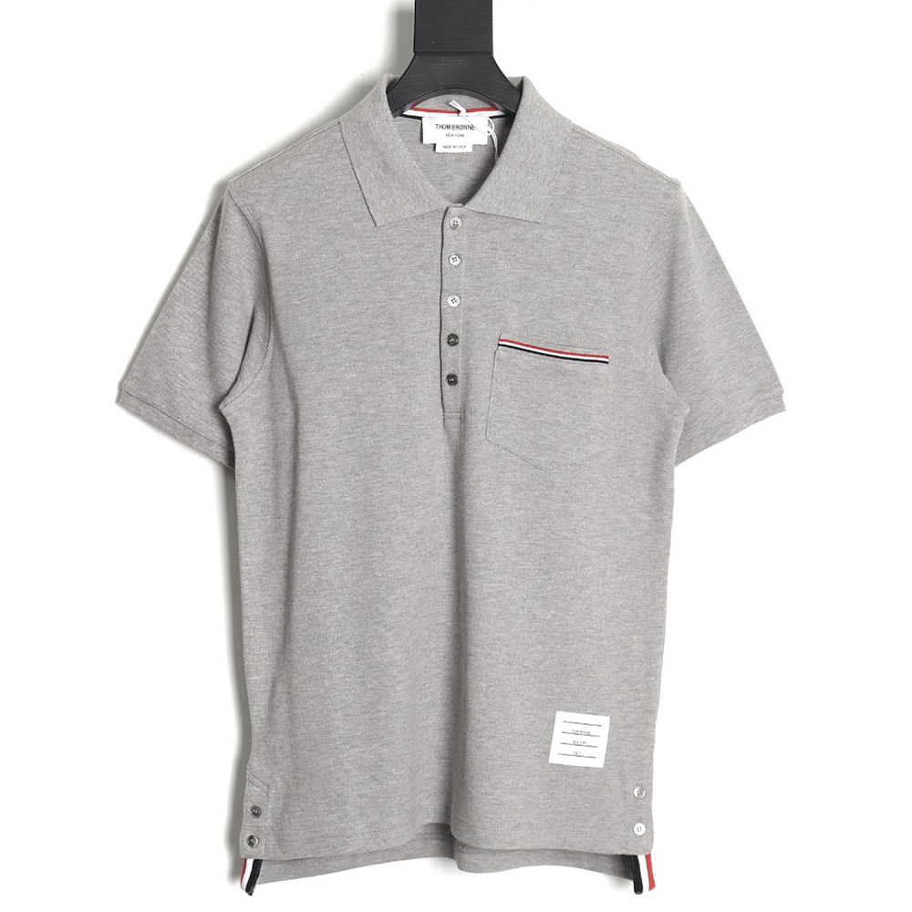 Thom Browne Classic Chest Pocket Polo Short Sleeve