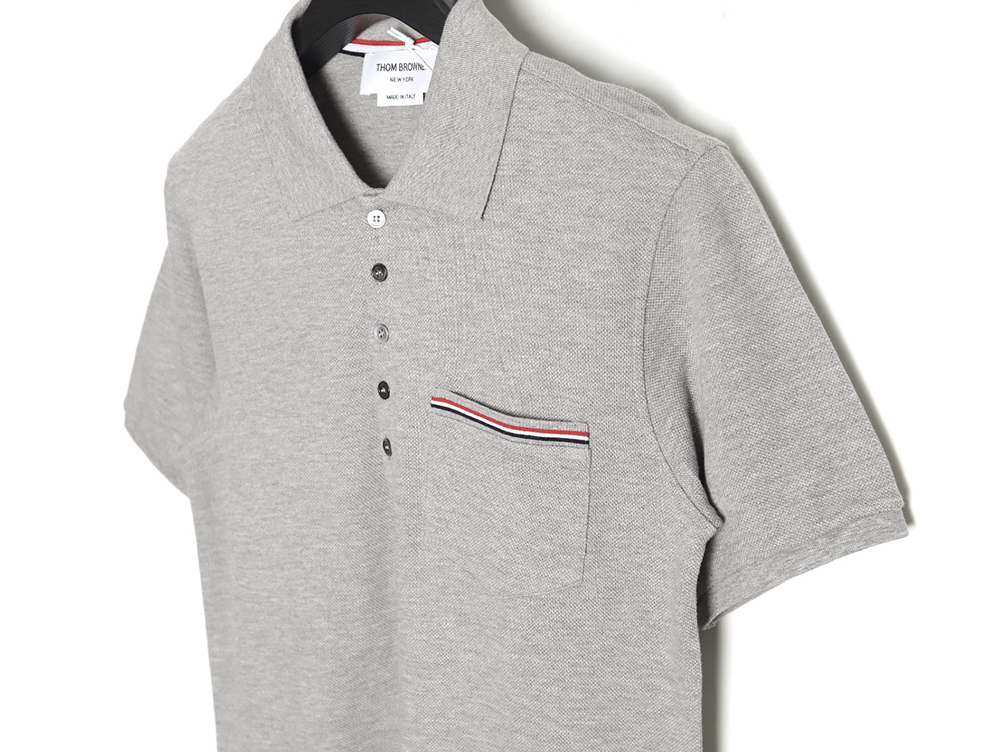 Thom Browne Classic Chest Pocket Polo Short Sleeve