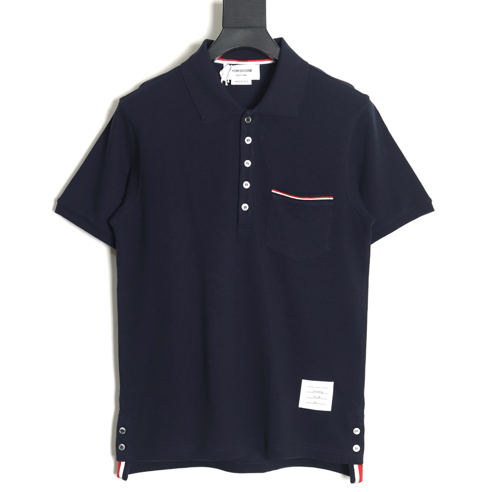 Thom Browne Classic Chest Pocket Polo Short Sleeve