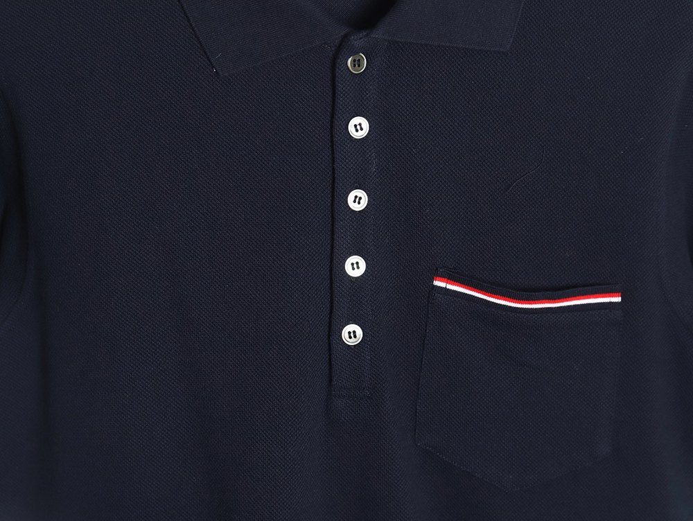 Thom Browne Classic Chest Pocket Polo Short Sleeve