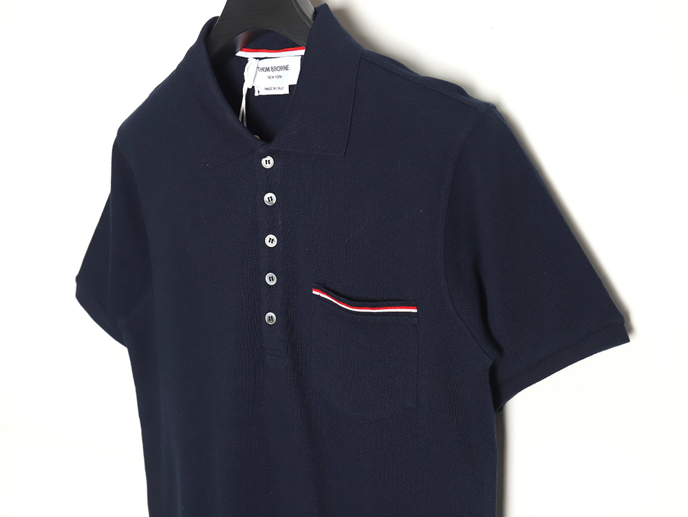 Thom Browne Classic Chest Pocket Polo Short Sleeve