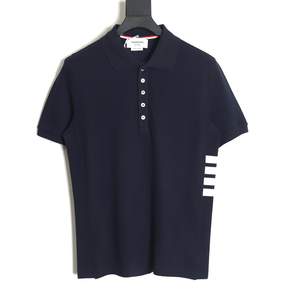 Thom Browne classic side four-bar Polo short sleeve