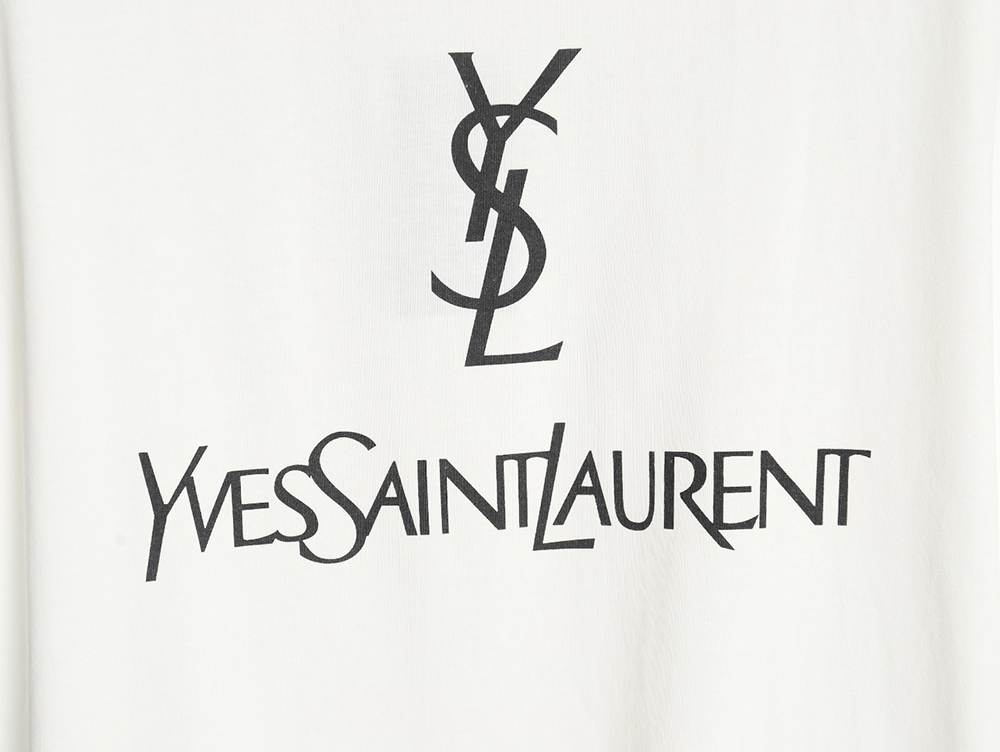 Saint Laurent 24SS classic printed l0go letter short-sleeved T-shirt