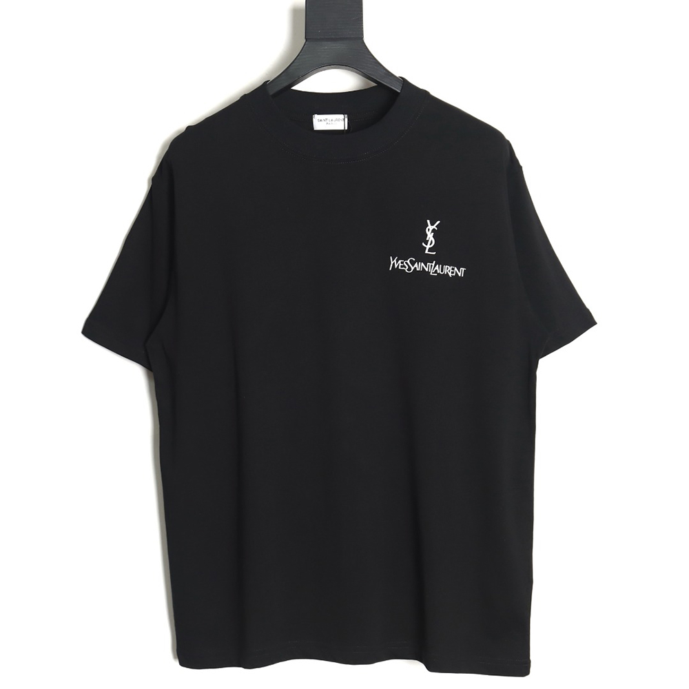 Saint Laurent 24SS classic printed l0go letter short-sleeved T-shirt