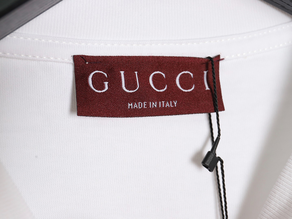 Gucci University Crest Printed Round Neck Short Sleeve T-Shirt