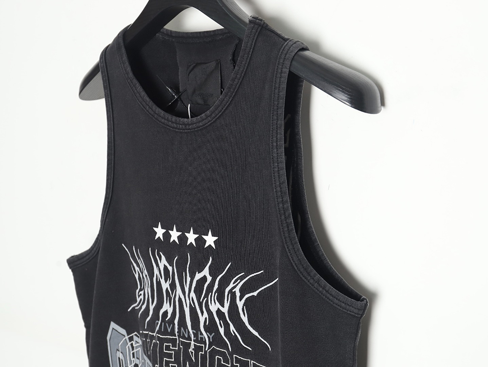 Givenchy 23FW washed distressed vest