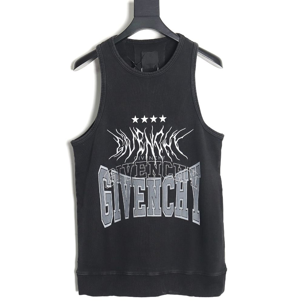 Givenchy 23FW washed distressed vest