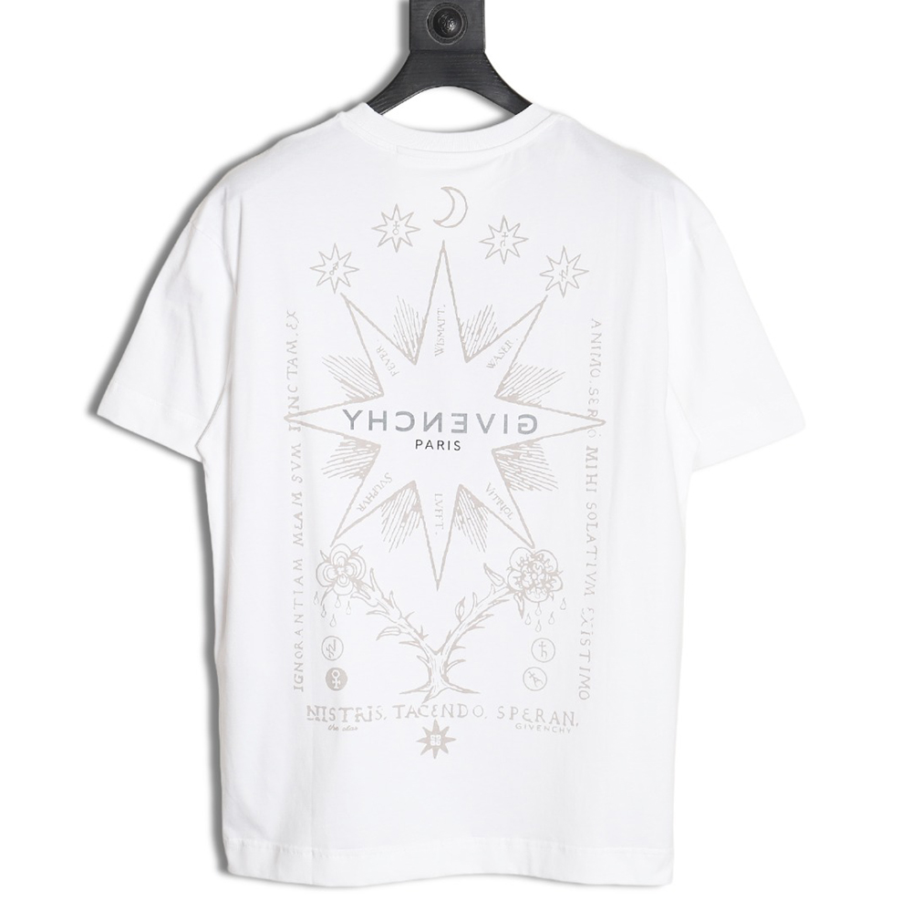 Givenchy eight-pointed star print round neck short-sleeved T-shirt