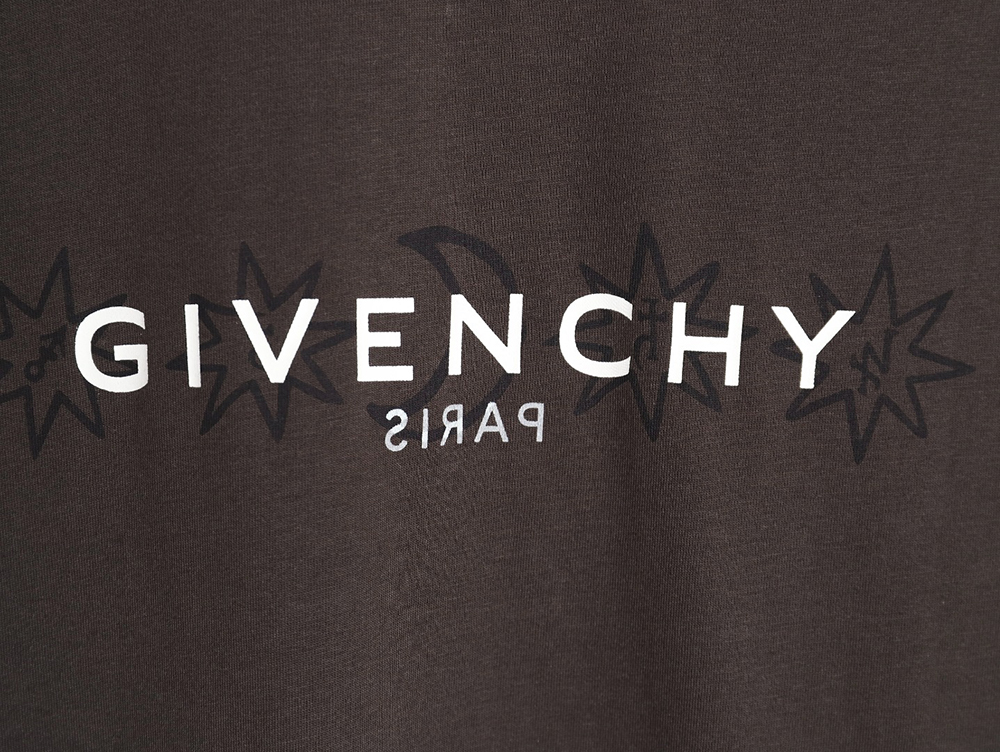 Givenchy eight-pointed star print round neck short-sleeved T-shirt TSK1