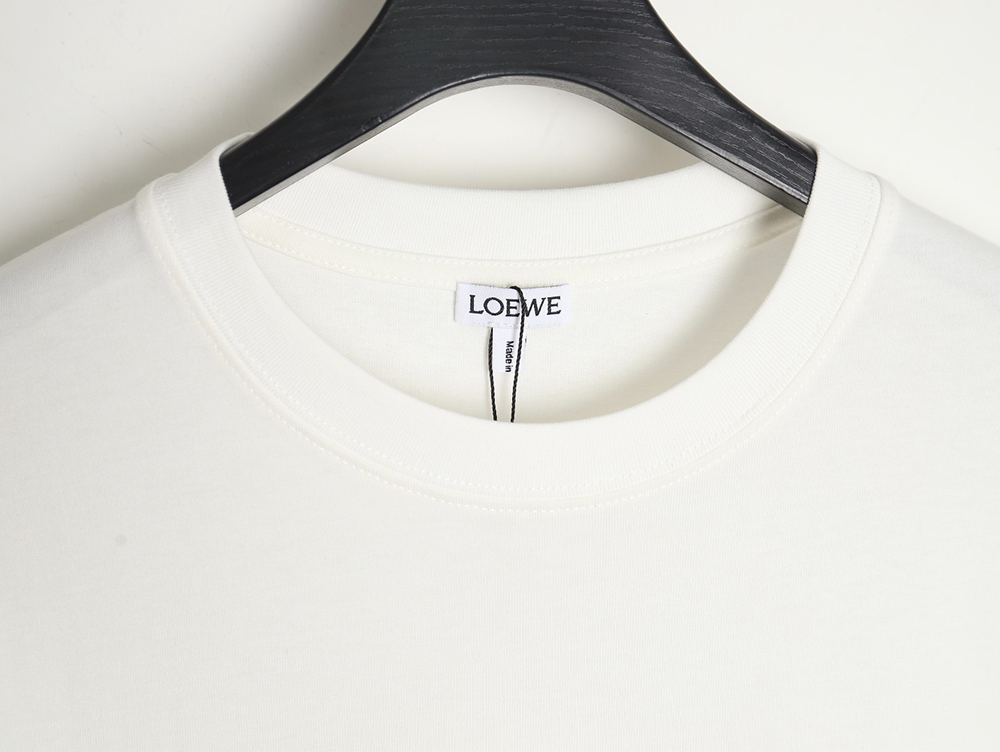 Loewe 24SS misplaced letter embroidered logo short-sleeved T-shirt