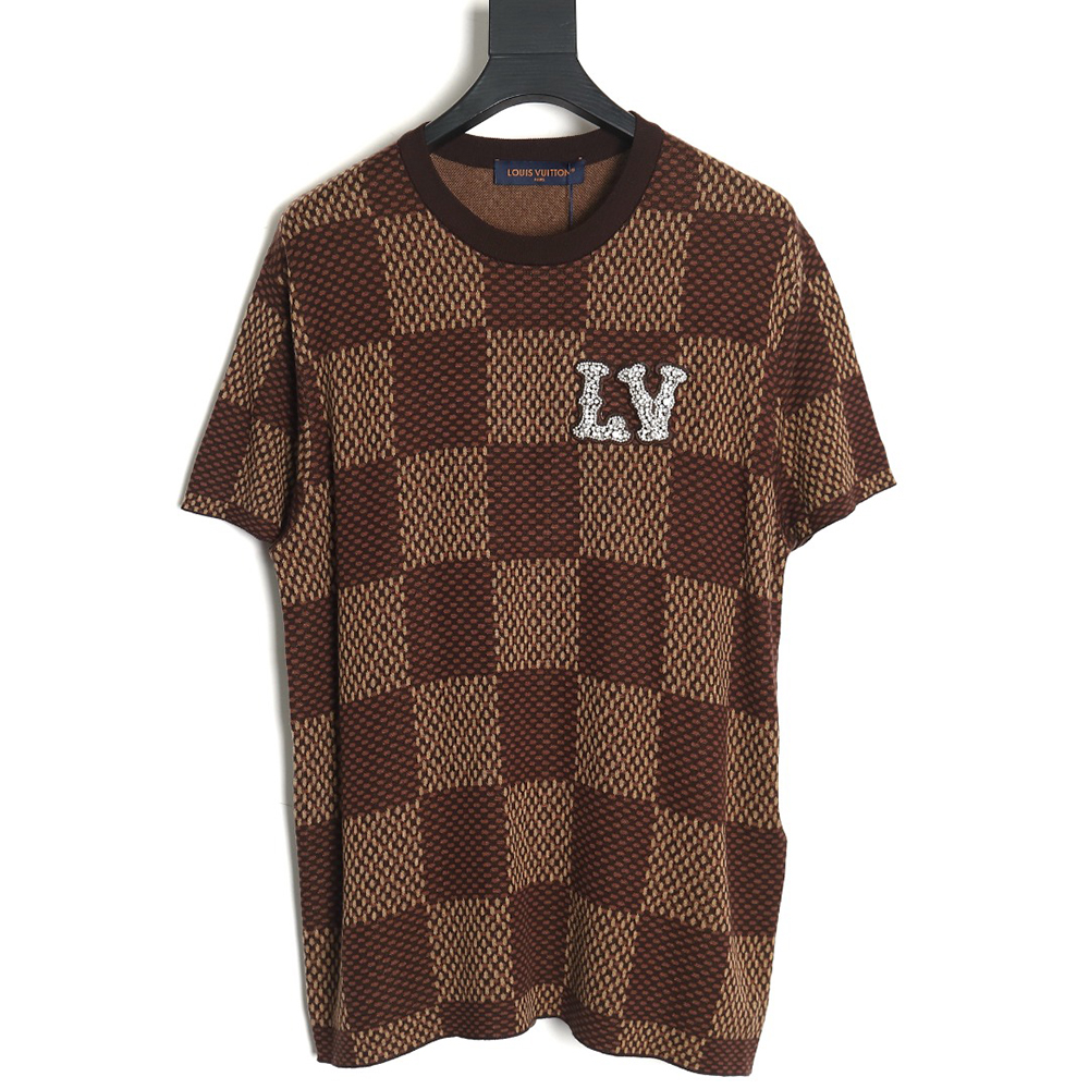 Louis Vuitton 24SS Checkerboard Short Sleeve T-Shirt