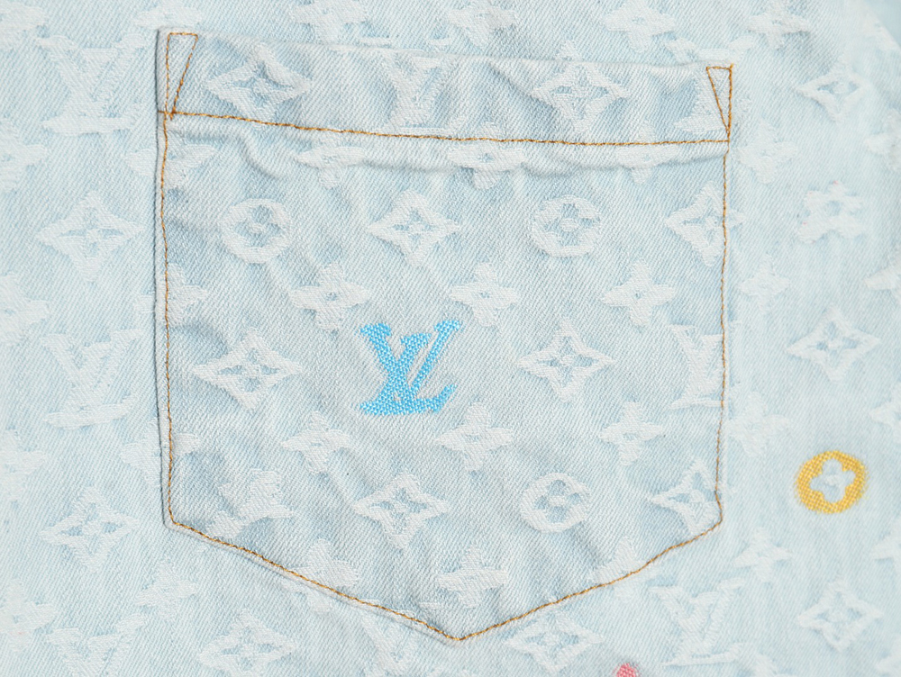 Louis Vuitton 24SS Tyler collaboration embroidered denim jacket