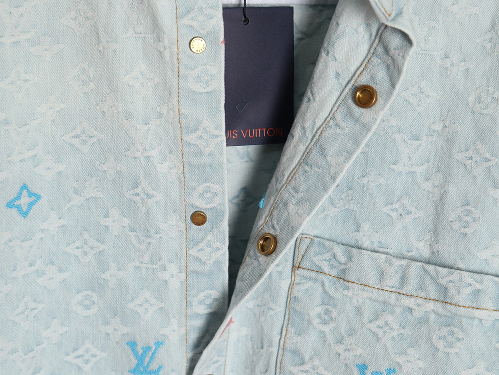 Louis Vuitton 24SS Tyler collaboration embroidered denim jacket