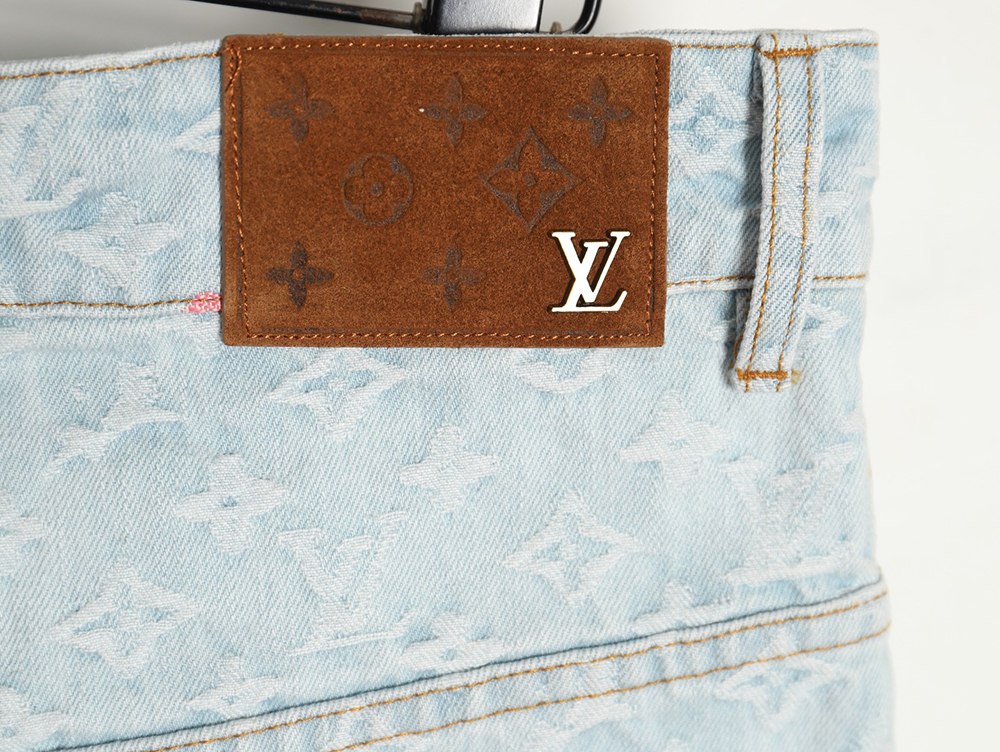 Louis Vuitton 24SS Tyler collaboration embroidered denim shorts