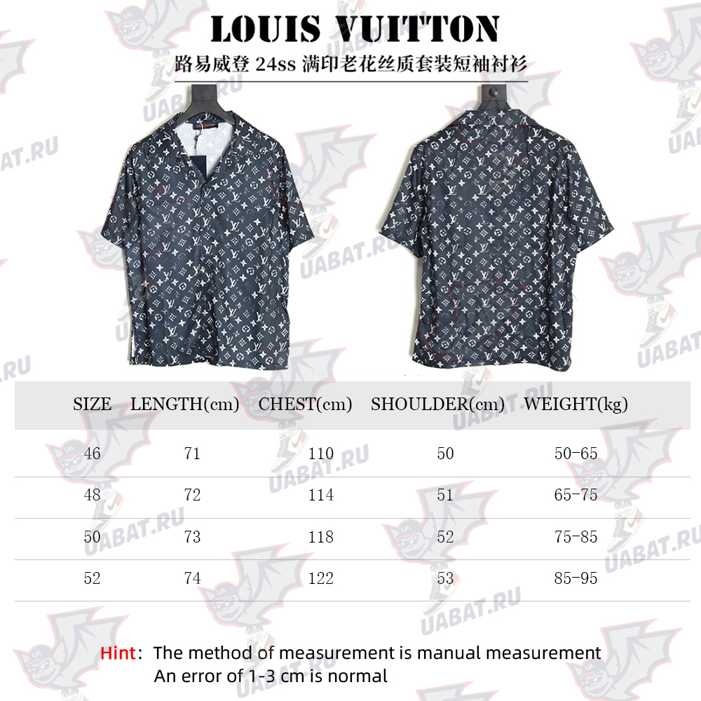 Louis Vuitton 24ss floral print silk short-sleeved shirt