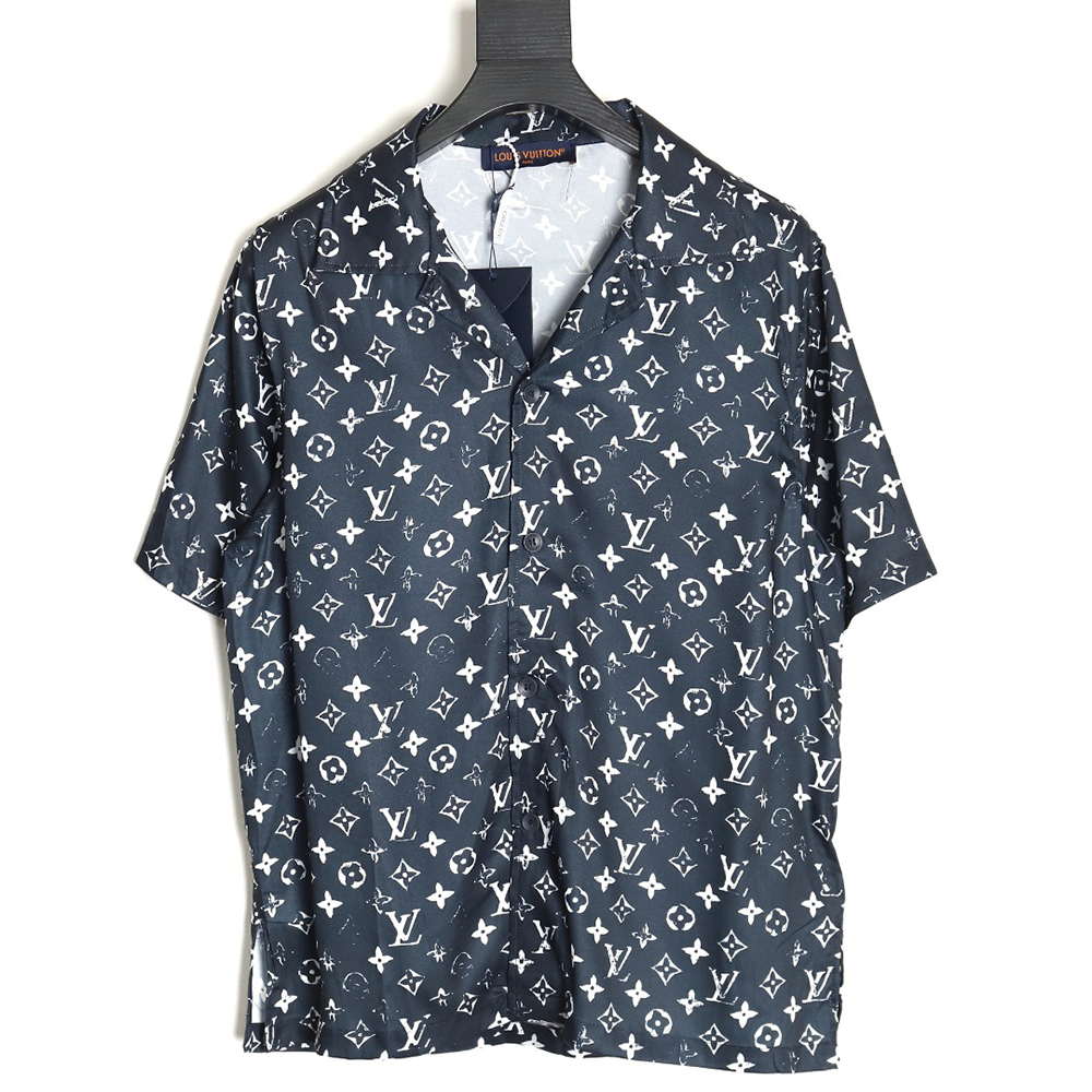 Louis Vuitton 24ss floral print silk short-sleeved shirt