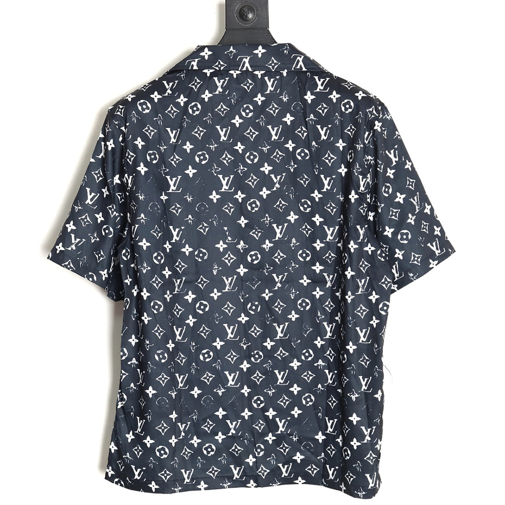 Louis Vuitton 24ss floral print silk short-sleeved shirt