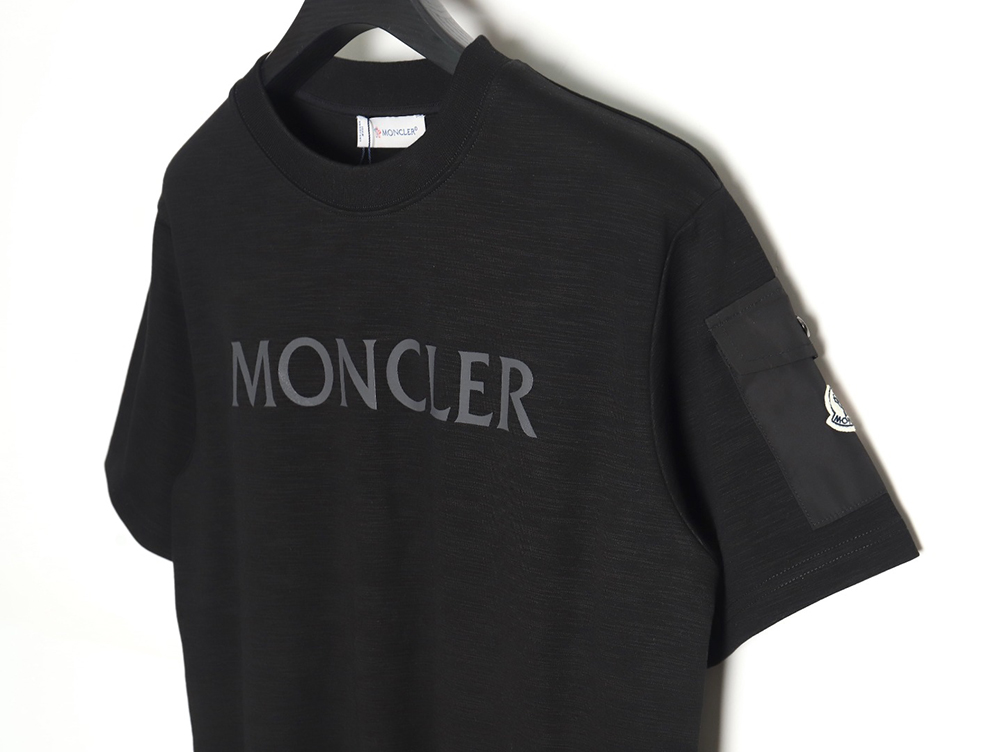 Moncler 24ss basic letter logo print short sleeves