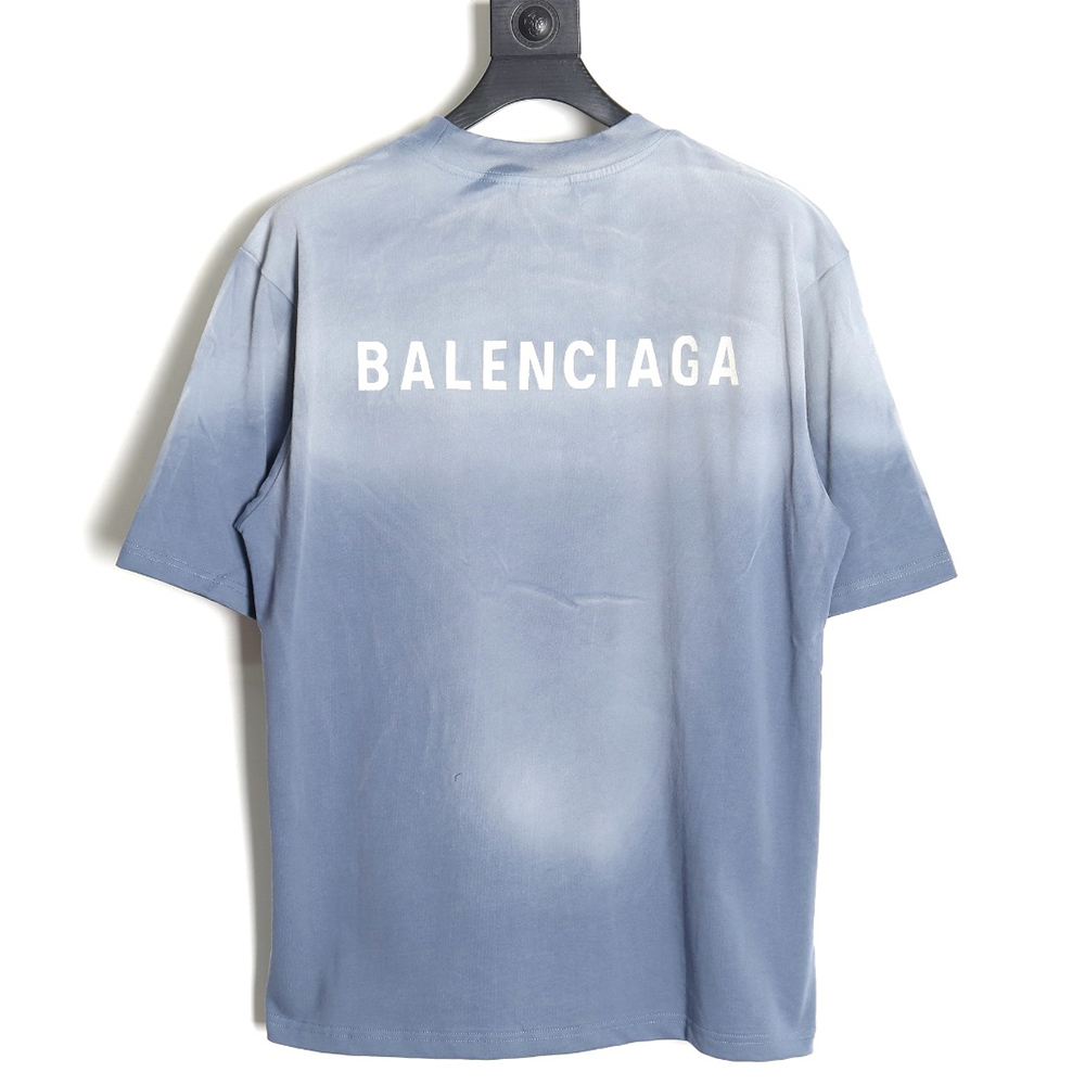 Balenciaga 24SS gradient washed short-sleeved T-shirt