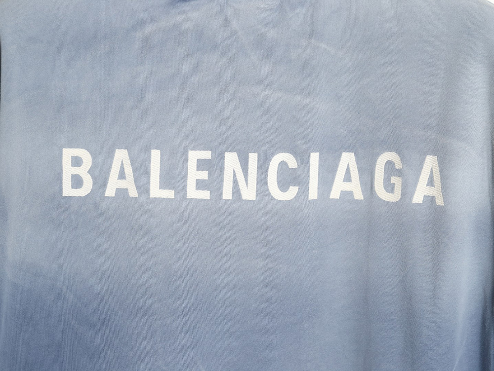 Balenciaga 24SS gradient washed short-sleeved T-shirt