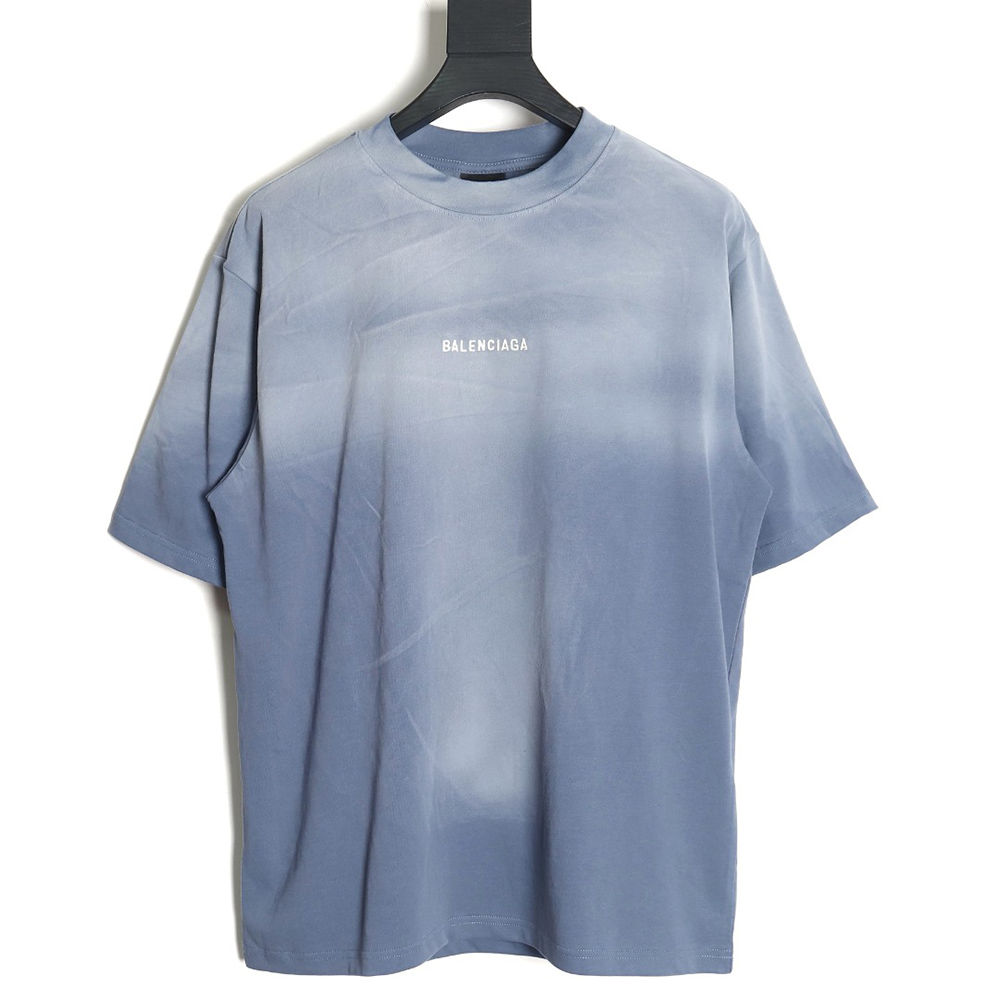 Balenciaga 24SS gradient washed short-sleeved T-shirt