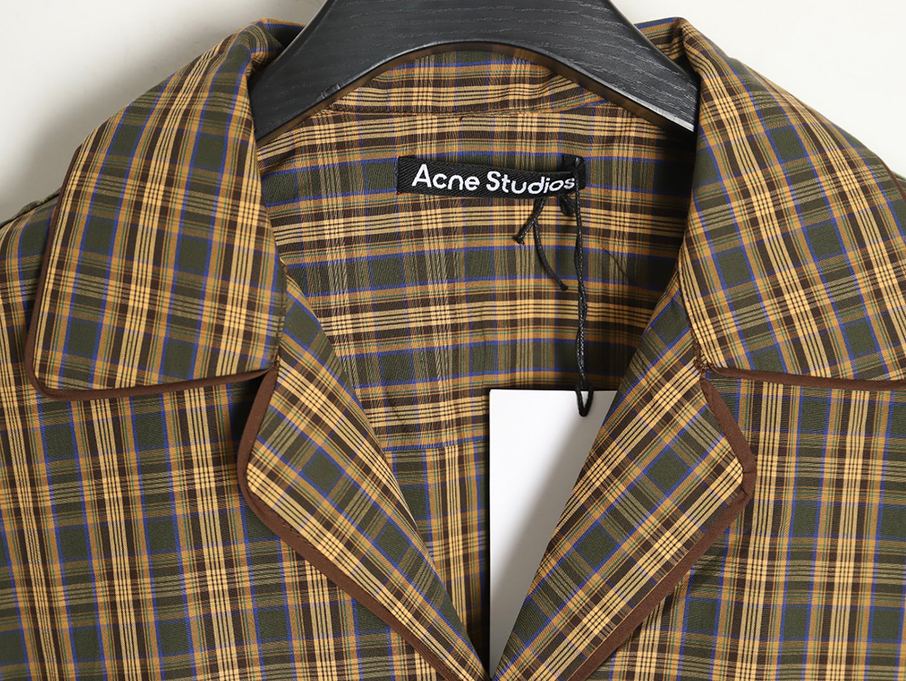 Acne Studios 24SS Yarn-dyed Check Short Sleeve Shirt