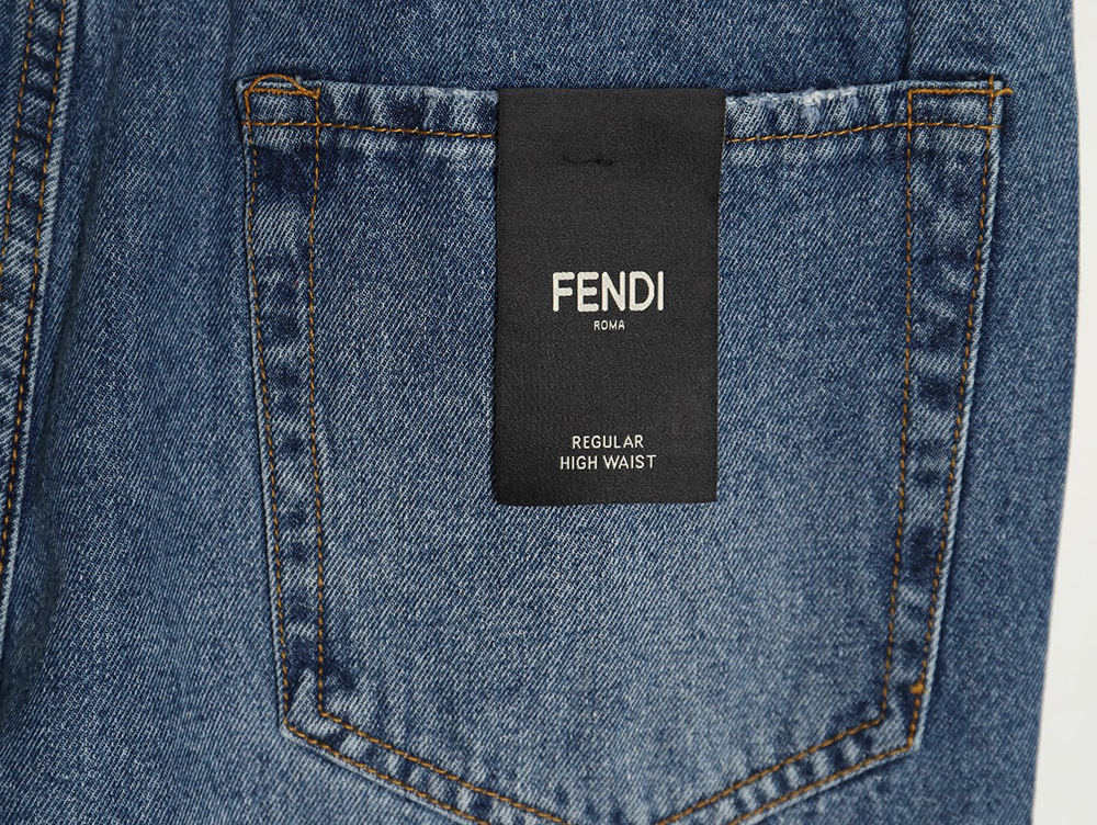 Fendi Metal FF Denim Pants