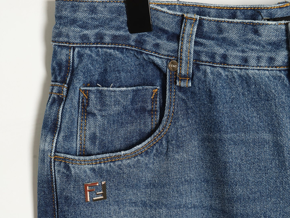 Fendi Metal FF Denim Pants