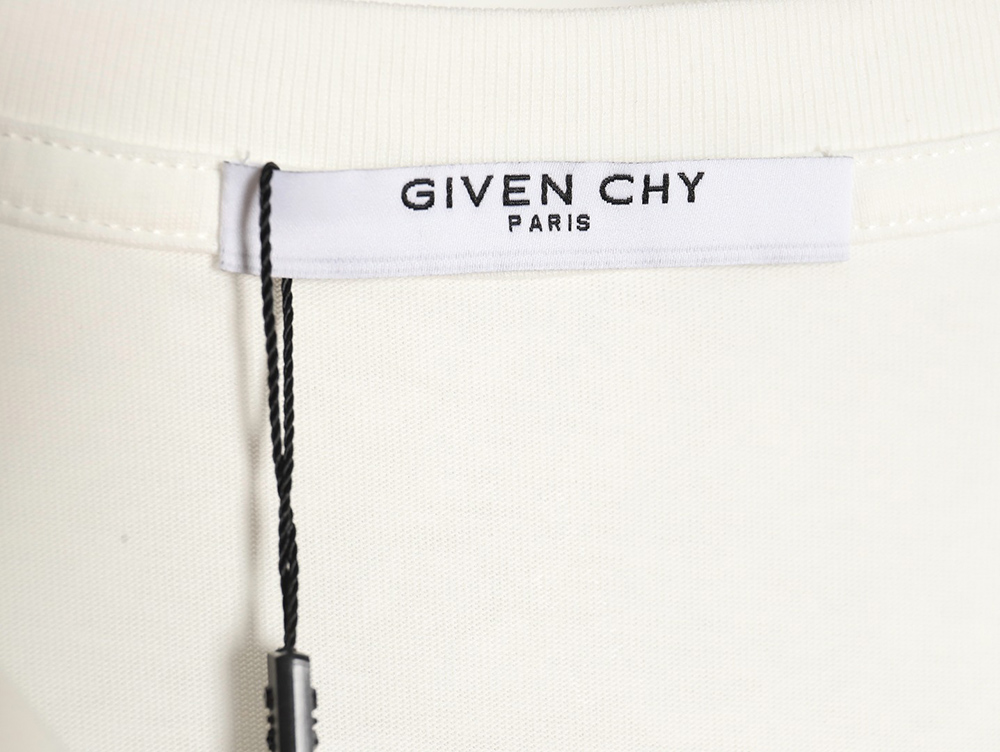 Givenchy 24ss hollow letter embroidered short sleeve