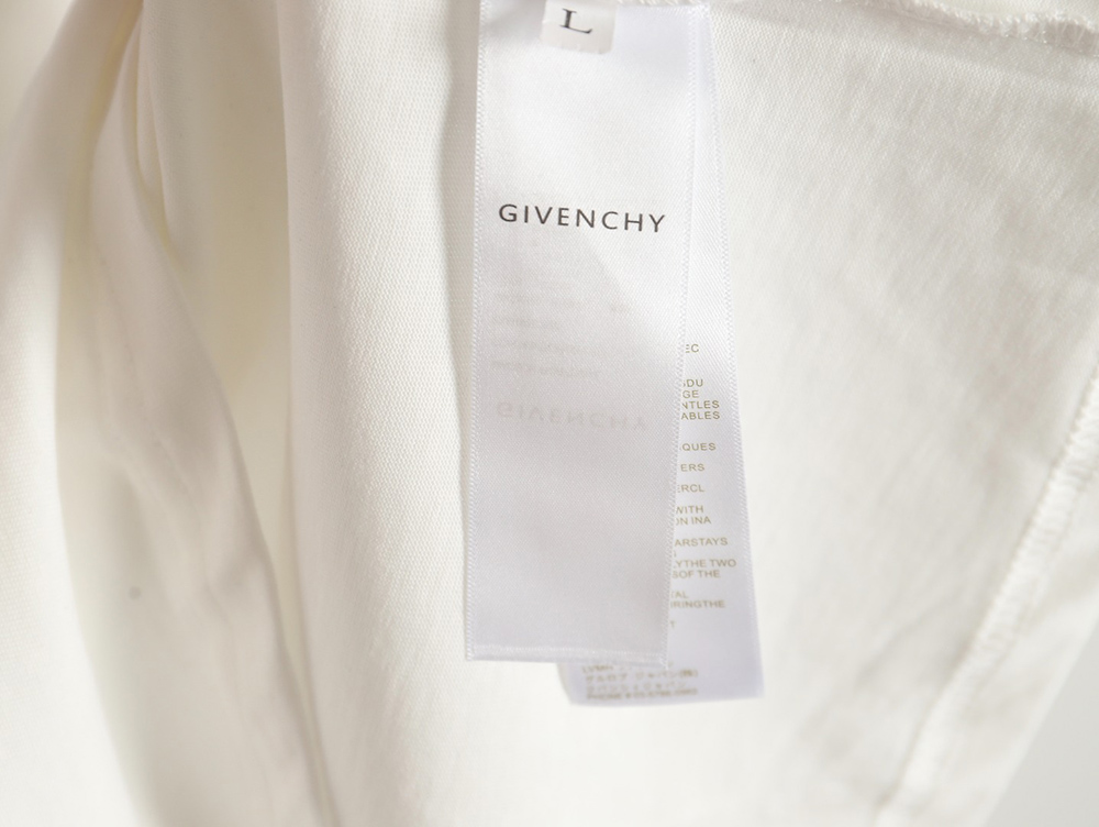 Givenchy 24ss hollow letter embroidered short sleeve