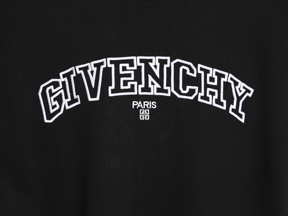 Givenchy 24ss hollow letter embroidered short sleeve TSK1