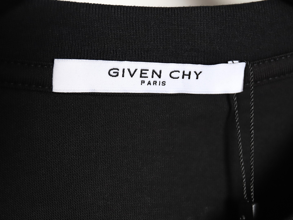 Givenchy 24ss hollow letter embroidered short sleeve TSK1