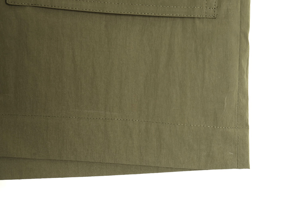 Loewe Olive Green Cotton Blend Shorts with Embroidered Pockets