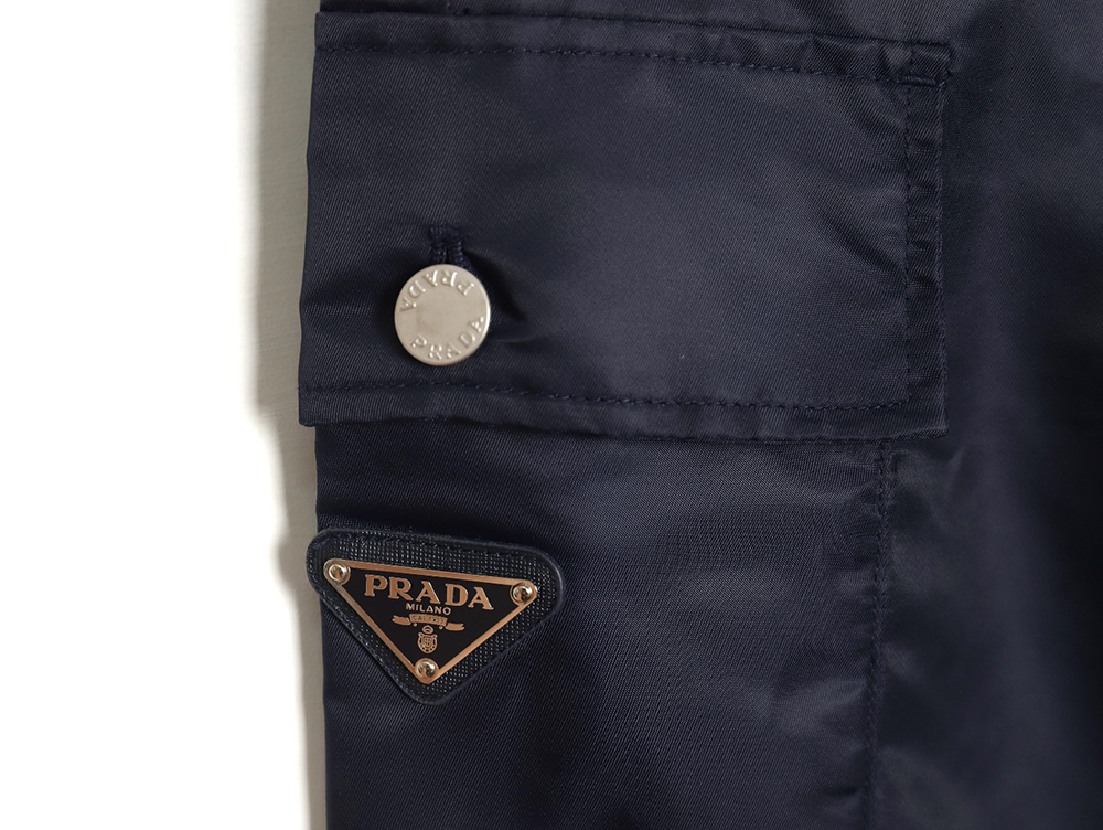 Prada 23ss side pocket nylon trousers