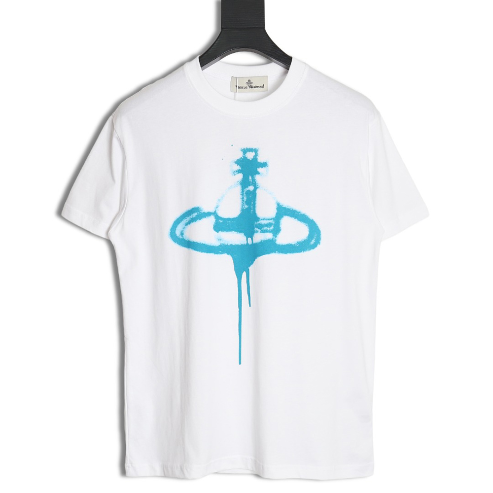 Vivienne Westwood 24SS inkjet Saturn logo short-sleeved T-shirt