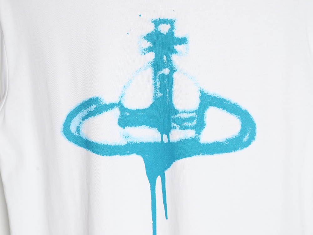 Vivienne Westwood 24SS inkjet Saturn logo short-sleeved T-shirt