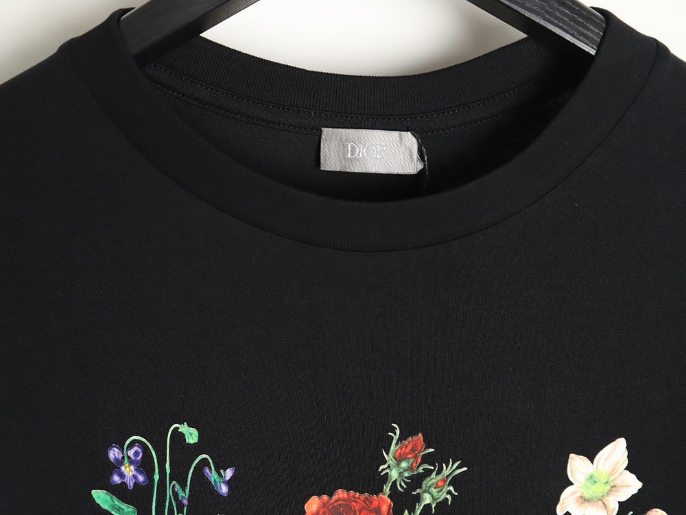 Dior 24ss floral print short sleeves