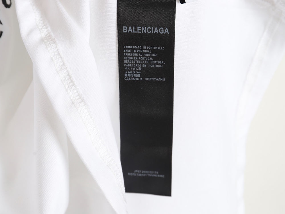 Balenciaga Musical Notes Oil Painting Catwalk Short Sleeve T-shirt