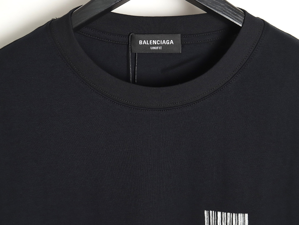 Balenciaga fringed waterfall print short-sleeved T-shirt TSK2